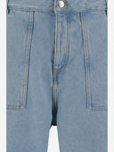 Maison Kitsune 'katoenen denim korte broek