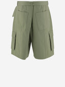 Maison Kitsune' Cargo Short Pants Made Of Cotton Denim