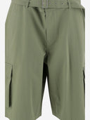 Maison Kitsune' Cargo Short Pants Made Of Cotton Denim