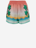 Casablanca Short Pants With Silk Graphic Print