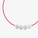 Sorbet Island Shell Bracelet With Glass Pearls