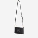 Borsa a tracolla in pelle piatta in pinko