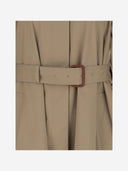 Chloè Long Trench Coat Made Of Cotton Gabardine