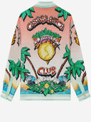 Casablanca Shirt In Pure Silk With Graphic Print