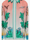 Casablanca Shirt In Pure Silk With Graphic Print
