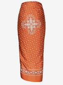 Pinko Bandana Print Viscose Rok