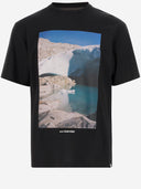 E vagare la maglietta con stampa grafica