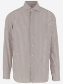 Camisa de algodón a rayas de Gherardi