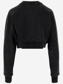 Casablanca kurzes Sweatshirt mit Crystals la Prémonition