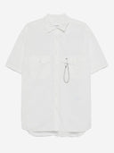 En wandel katoenen blend shirt met snap hook