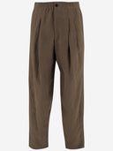 Giorgio Armani Linen Pants With Pleats