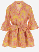 Pep's Cotton Dress With Floral Pattern