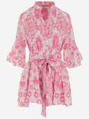 Energía's Vestido de algodón con patrón floral