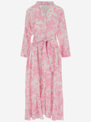 Pep's Cotton Long Dress With Floral Pattern