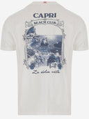 Mc2 Saint Barth Cotton T Shirt With Logo Print