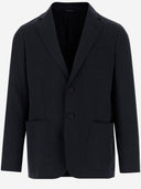 Blazer de lino de pecho de Giorgio Armani