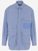 Comme Des Garcons Cotton Shirt With Striped Pattern