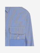 Comme Des Garcons Cotton Shirt With Striped Pattern
