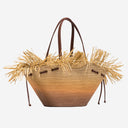 Pinko extra de pagoda en rafia sombreada