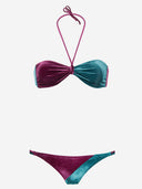 Costume da bagno widI ale con motivo a blocchi di colore