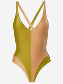 Widi Sab Full Bathing Shirt With Color Block Pattern