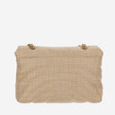Pinko Raffia Shoulder Bag With Logo