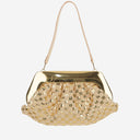 Themoire' Emera Micro Weaved Straw Laminated Clutch Bag