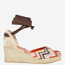 Missoni Espadrilles Zig Zag Pattern con cuneo alto