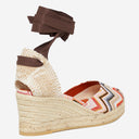 Missoni Espadrilles Zig Zag Pattern con cuneo alto