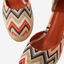 Missoni Espadrilles Zig Zag Pattern con cuneo alto