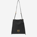 Pinko Square Leather Borsa con logo