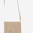 Bolso de hombro de rafia plano Pinko