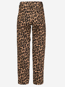 Aspesi Stretch Cotton Pants avec imprimé léopard