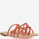 Kima Leather Sandals With Rhinestones