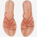 Kima Leather Sandals With Rhinestones