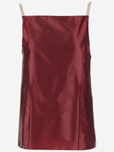 Top de mezcla de seda carven