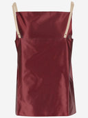 Top de mezcla de seda carven