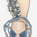 Mach & Mach Cotton And Leather Sandals