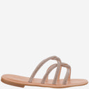 Sandalias de cuero Kima con diamantes de imitación