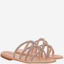 Sandalias de cuero Kima con diamantes de imitación