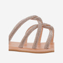 Sandalias de cuero Kima con diamantes de imitación
