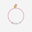 Sorbet Island Shell Bracelet With Glass Beads