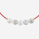 Bracelet de coquille de l'île du sorbet avec des perles de verre