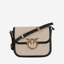 Borsa per love Pinko Borsa quadrata in tela e pelle