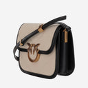 Borsa per love Pinko Borsa quadrata in tela e pelle