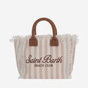Mc2 Saint Barth Striped Cotton Collette Bag
