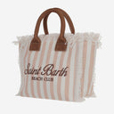 Mc2 Saint Barth Striped Cotton Collette Bag
