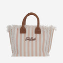 Mc2 Saint Barth Striped Cotton Collette Bag
