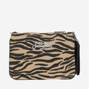 Mc2 Saint Barth Raffia Clutch Bag With Logo
