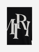 Camiseta de algodón amiri con logotipo compensado